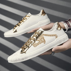 Men's Genuine Leather Casual Sneakers