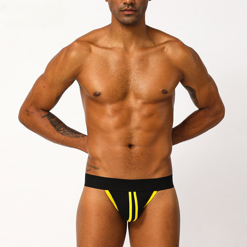 Men's Low Waist Striped Thong