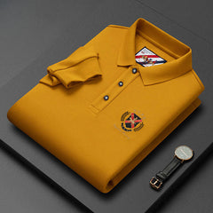 Men's Lapel Cotton High Quality Casual Embroidered Polo Shirt