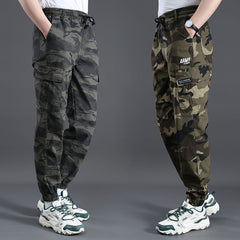 Men's Loose Elastic Casual Sports Camouflage Overalls