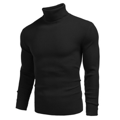 Men's Stylish Striped Turtleneck Sweater