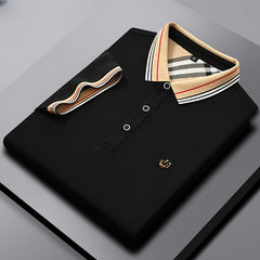 2023 New Solid Color Lapel Multicolor Embroidery Polo Shirt
