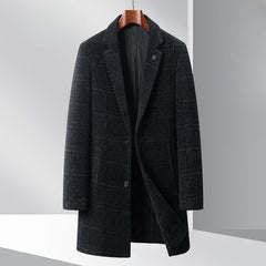 New Chenille Plaid Coat