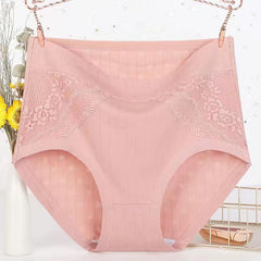 M-6XL Cotton Lace Panties Lannyhome M apricot【8pcs】 
