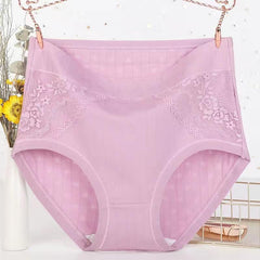 M-6XL Cotton Lace Panties Lannyhome M pink【8pcs】 