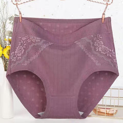 M-6XL Cotton Lace Panties Lannyhome M brown【8pcs】 