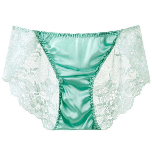 Silk Satin Cutout Sexy Lace Panties
