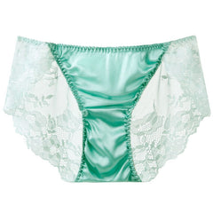 Silk Satin Cutout Sexy Lace Panties