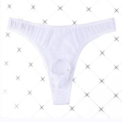 Men's Open Low-Rise Ice Silk Thong -  
