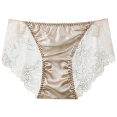 Silk Satin Cutout Sexy Lace Panties