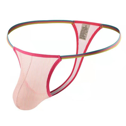 Mesh Striped Sheer Thong