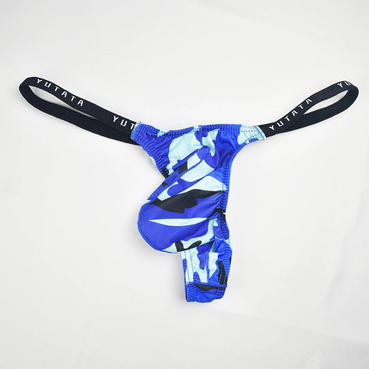 Men's Sexy Camouflage Thong Raised Pocket Thong Panties - Men's Fashion