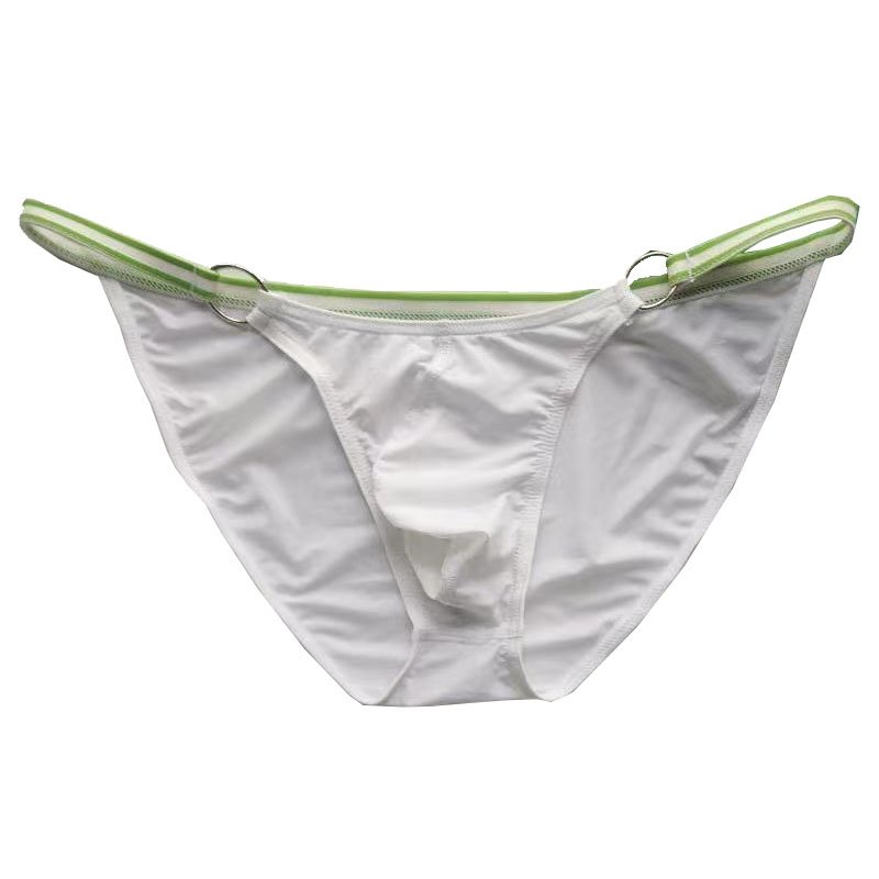 Men's Low-Rise Solid Color Ice Silk Briefs -  