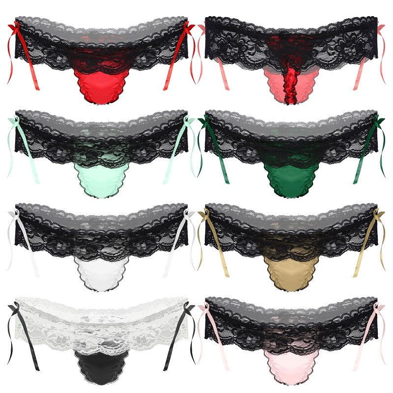 Sexy Men Cute Lace Thong -  Fashion Men's Panties