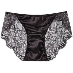 Silk Satin Cutout Sexy Lace Panties