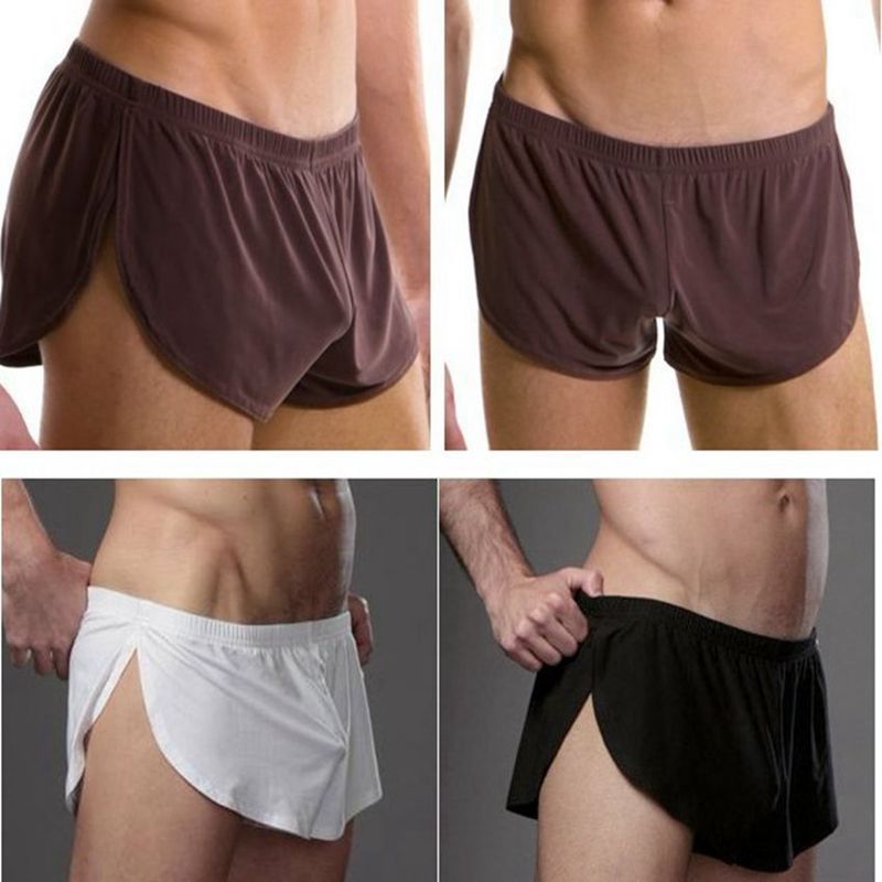 Men's Ice Silk Sexy Breathable Low Waist Panties