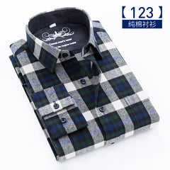 Men's Oversized Cotton Plaid Shirt