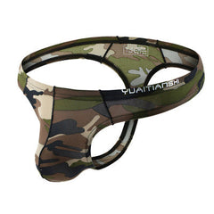Ice Silk Sexy Camouflage Thong