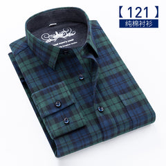 Men's Oversized Cotton Plaid Shirt