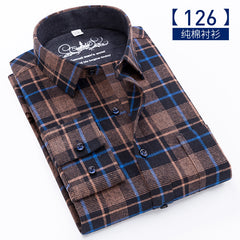 Men's Oversized Cotton Plaid Shirt