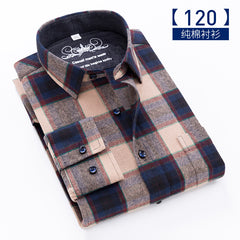 Men's Oversized Cotton Plaid Shirt