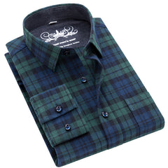 Men's Oversized Cotton Plaid Shirt