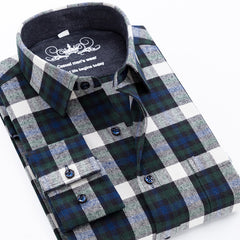 Men's Oversized Cotton Plaid Shirt