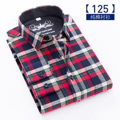 Men's Oversized Cotton Plaid Shirt