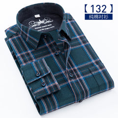Men's Oversized Cotton Plaid Shirt