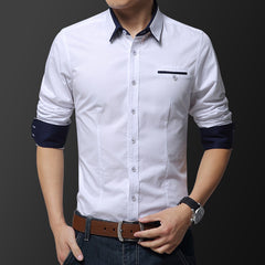 New Men's Long Sleeve Business Casual Dress Shirt