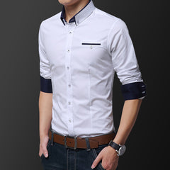 New Men's Long Sleeve Business Casual Dress Shirt