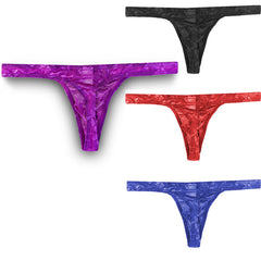 Men's Lace Sexy Breathable Low Rise Thong
