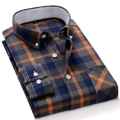 Men's Cotton Plaid Shirt