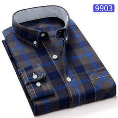 Men's Cotton Plaid Shirt