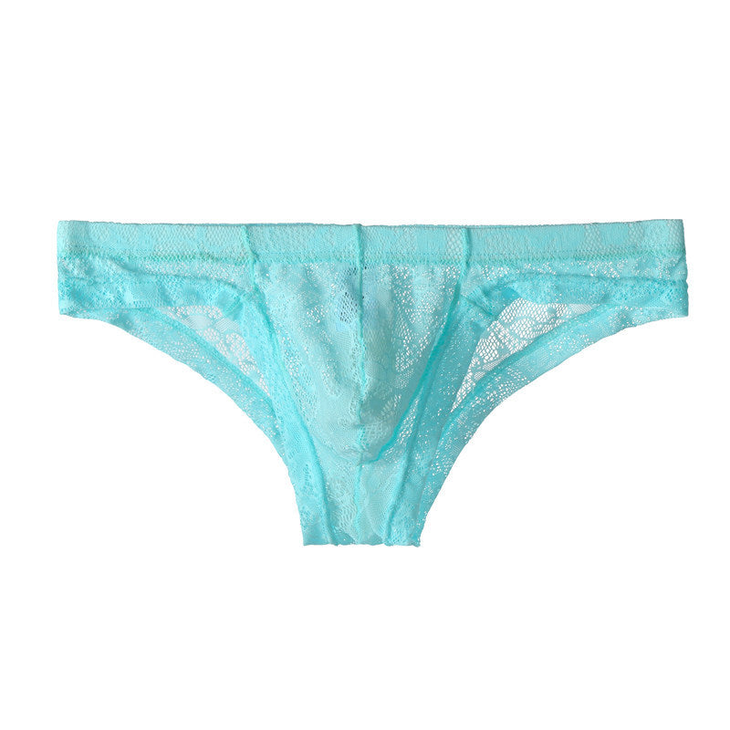 Men's Lace Transparent Low Waist Sexy Panties