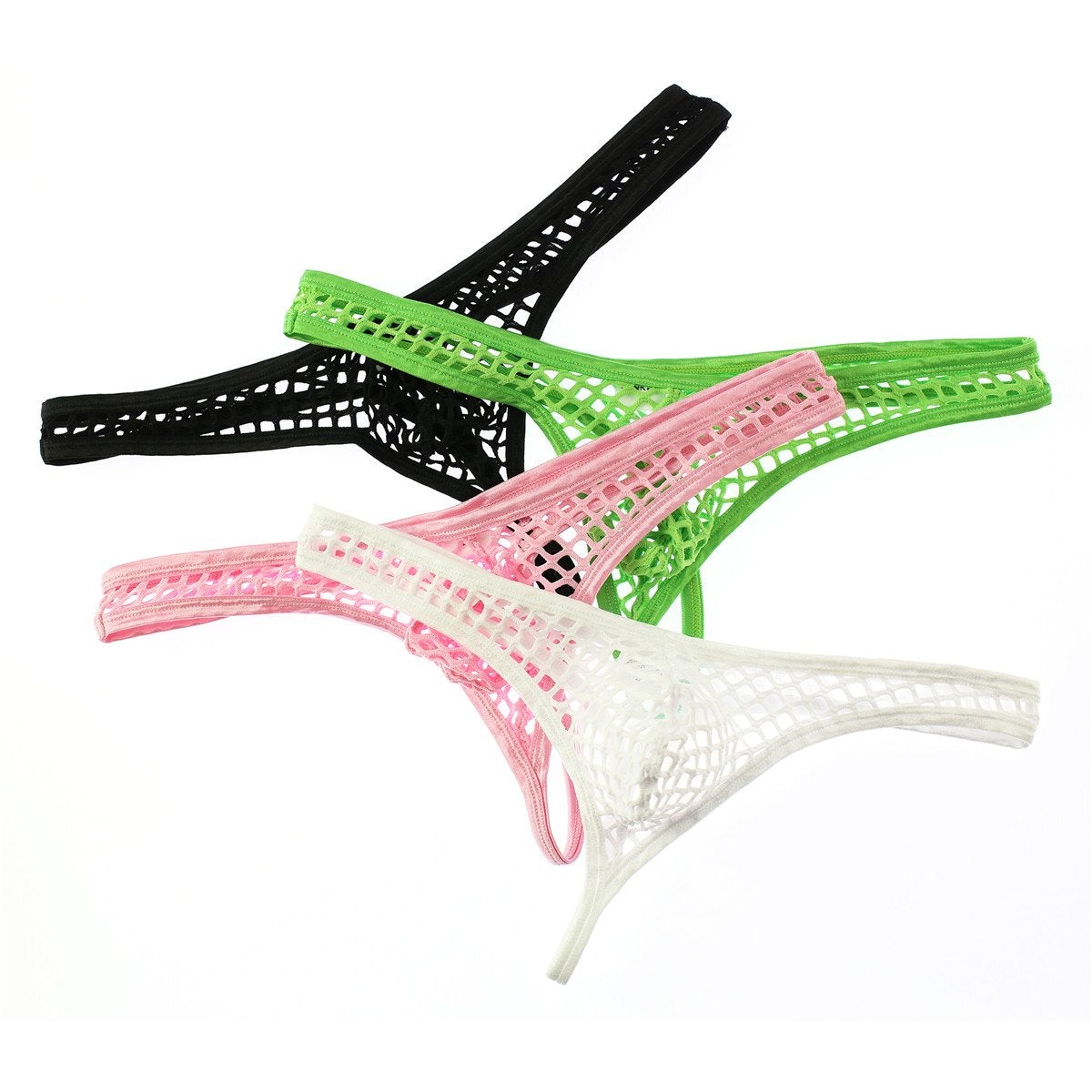 Men's Sexy Transparent Mesh Thong