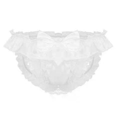 Sexy Bow Lace Exposed Low Waist Erotic Panties -  Fashion Men's Panties