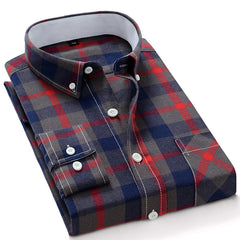Men's Cotton Plaid Shirt
