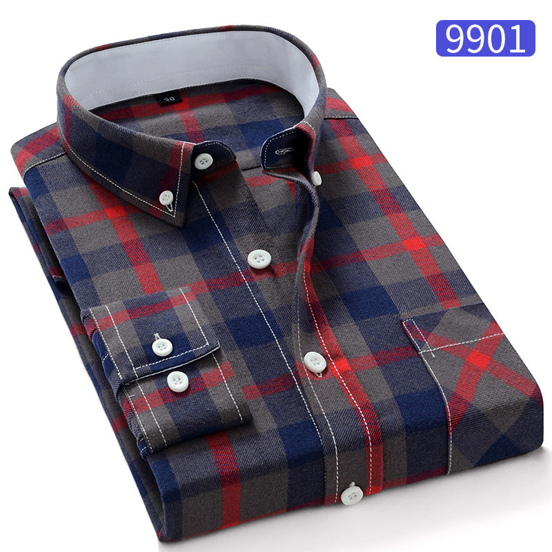 Men's Cotton Plaid Shirt