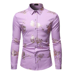 Men's Bronzing Long Sleeve Shirt