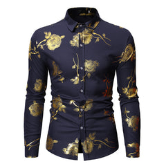 Men's Bronzing Long Sleeve Shirt