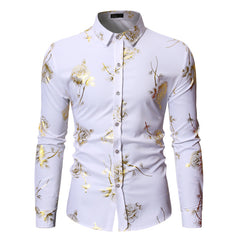 Men's Bronzing Long Sleeve Shirt