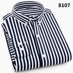 Men's Business Casual Plaid Shirt