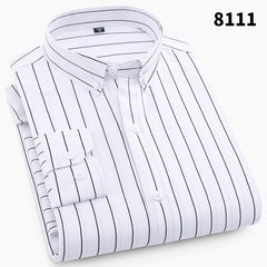 Men's Business Casual Plaid Shirt