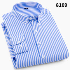 Men's Business Casual Plaid Shirt