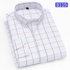 Men's Business Casual Plaid Shirt