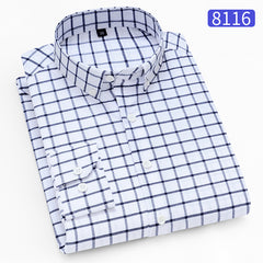 Men's Business Casual Plaid Shirt