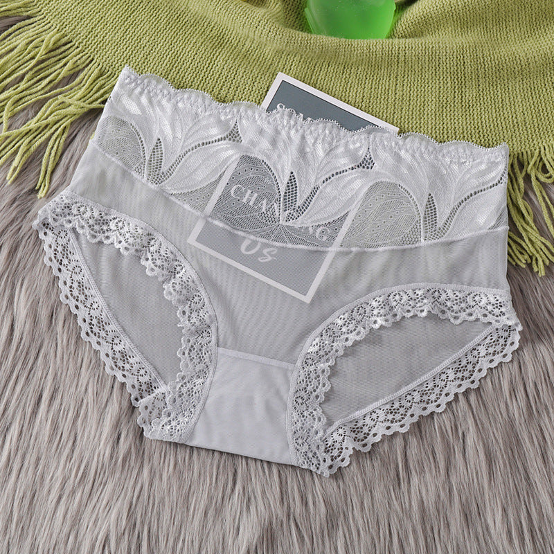 Pure Cotton High Stretch Lace Briefs