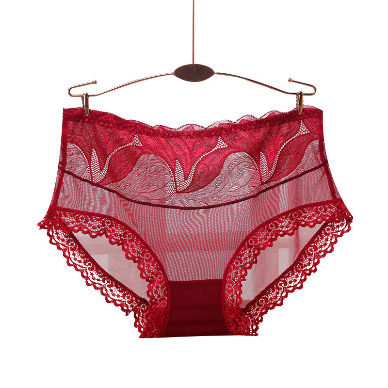 Pure Cotton High Stretch Lace Briefs