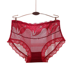 Pure Cotton High Stretch Lace Briefs